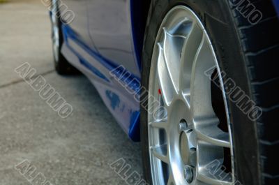 Close up of car wheel Close up of car wheel