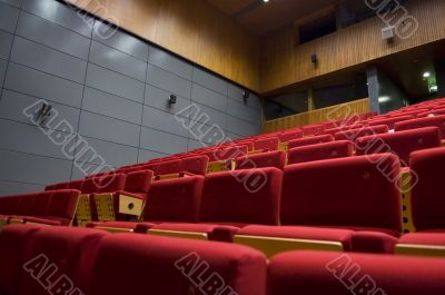Control room of a theater