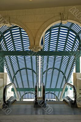 Subway escalator