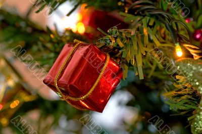 Red christmas box