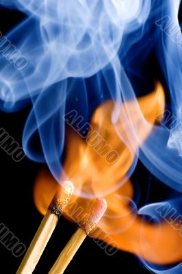 match on fire on black match on fire on black