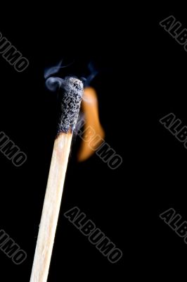 match with flame macro match with flame macro