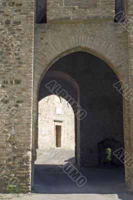 Castle of Torrechiara, entrance