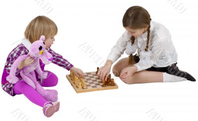 Children play chess