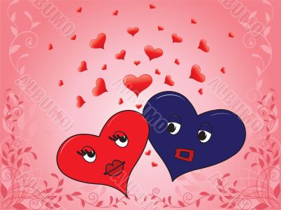 heart girl and boy heart girl and boy