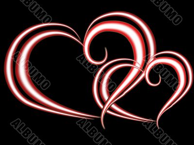 Pink hearts Pink hearts
