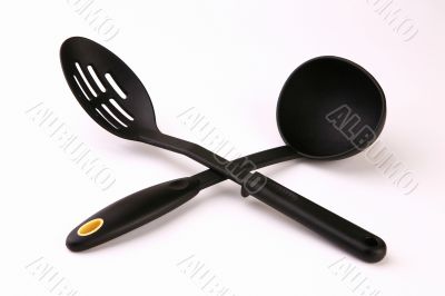 Two serving spoons