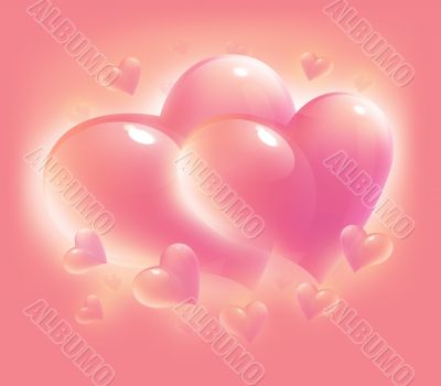 pink hearts for valentine day pink hearts for valentine day