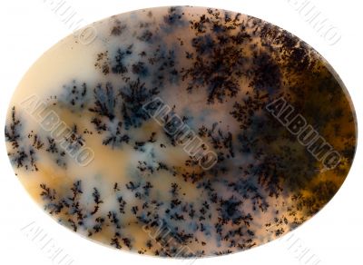 Cut of a natural stone with crystals Cut of a natural stone with crystals