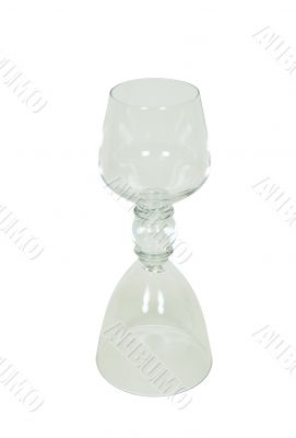 Double drinking glass