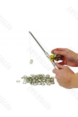 Fishing for an engagement ring