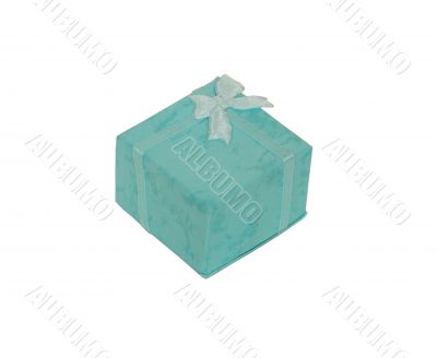 Present box with bow