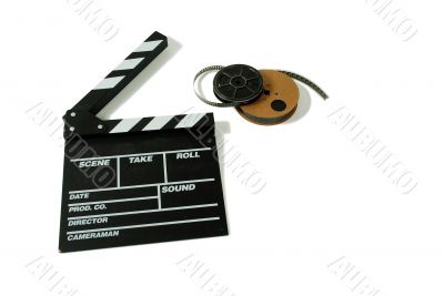 Movie marker board and film