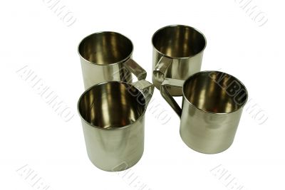 Stainless steel mugs
