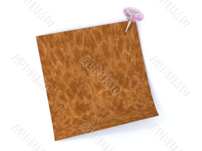 Sticker is pinning with diamond pin