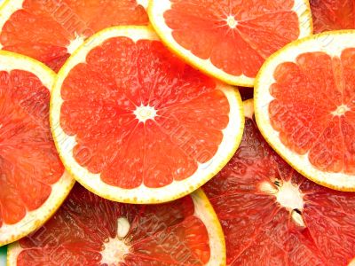 Red grapefruits