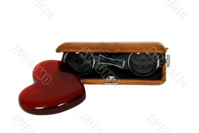 Opera Glasses and heart