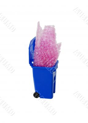 Pop Sheet in recycling bin