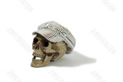 Cap with sparkle dots on skull