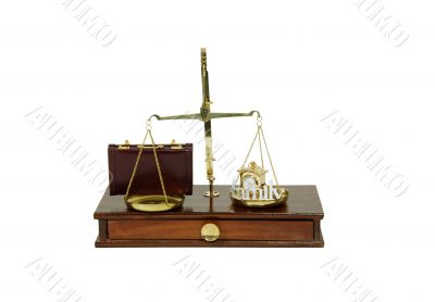 Weighing work with time with family