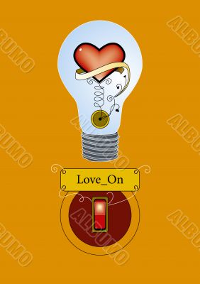 Heart in a lamp