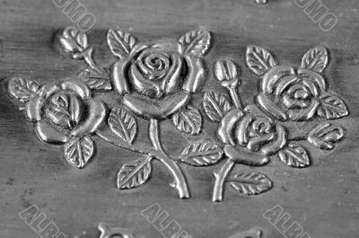 Carved pattern of jewelry box