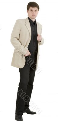 Male portrait in elegance jacket
