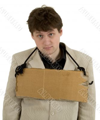 Man and carton tablet