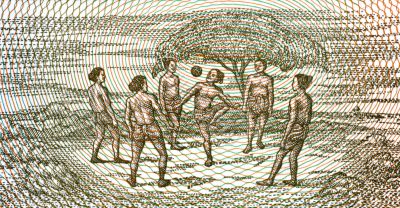 Kids playing football