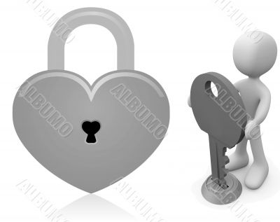 Lock heart