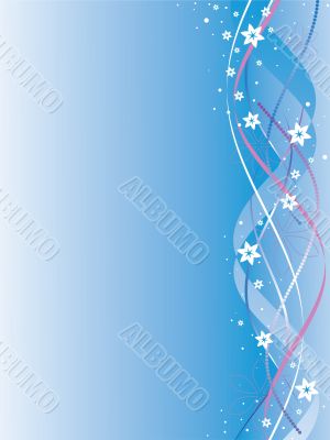 ribbons with colors on a blue background ribbons with colors on a blue background