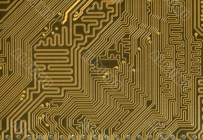 Circuit board background in hi-tech style