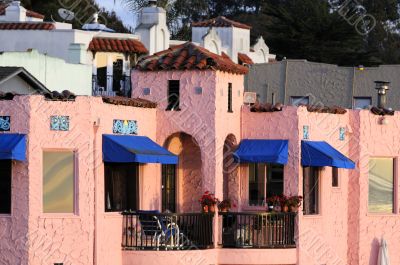 colorful home on the esplanade in Capitola, California