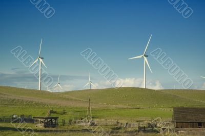 Wind generators in a rural setting