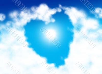 Heart shaped cloud Heart shaped cloud