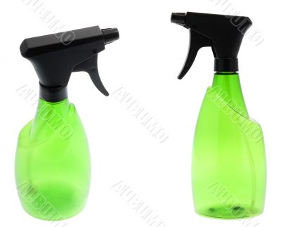 green spray bottle