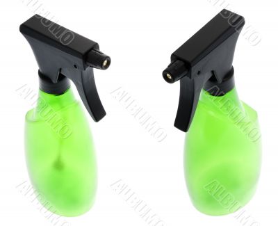 green spray bottle