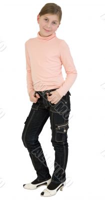 Portrait teenager girl