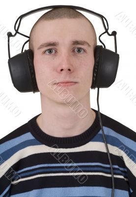 The man in earphones