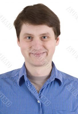 Portrait man smile a happy smile