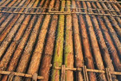 Bamboo raft
