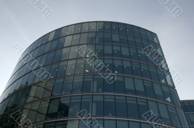 Glass office building