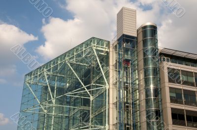 Glass office building Glass office building