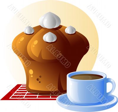 Cake and cup of tea Cake and cup of tea