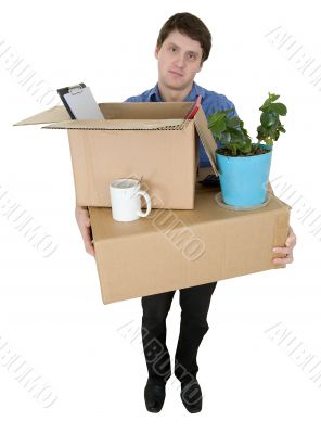 Man is thieved put into hand in box