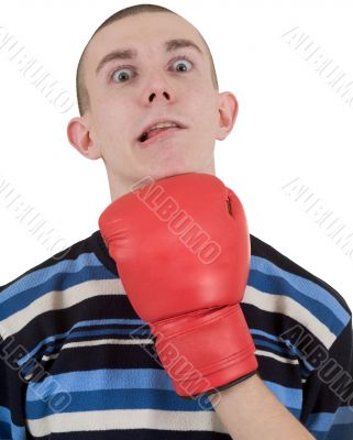 Man taking a punch