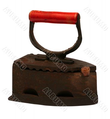 Old iron isolated