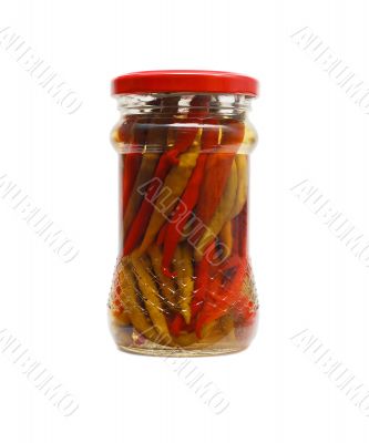 jar with chili