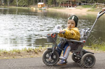 Baby on bike