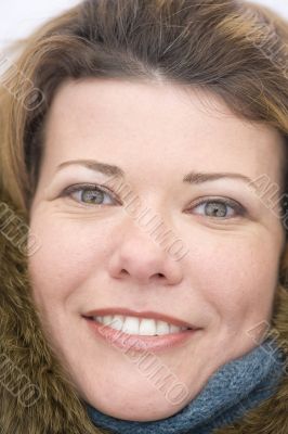 portrait happy woman